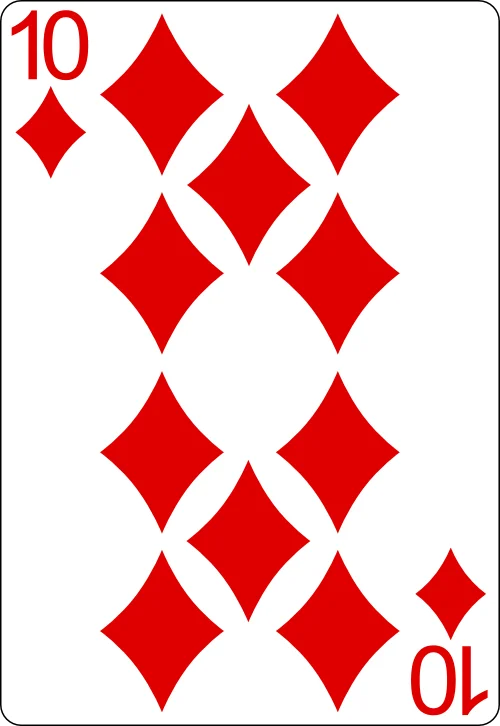 10 of diamonds